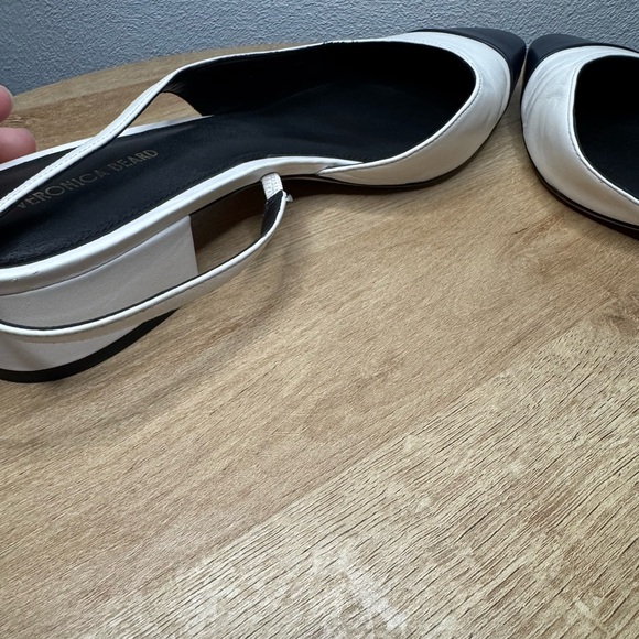 Veronica Beard Cecile Leather Cap-toe Slingback - Picture 6 of 11